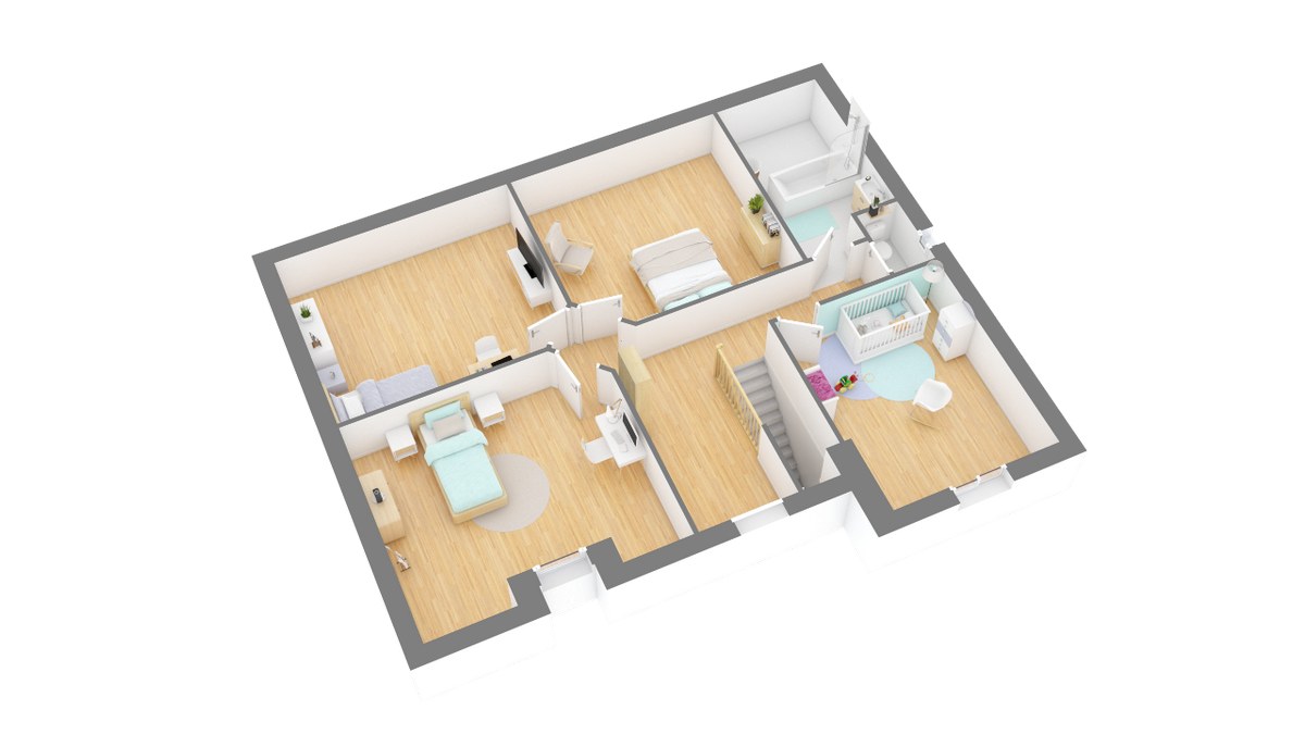 Tradinord_constructeur_maison 59 et 62 _houdaine-g1-axo_etage